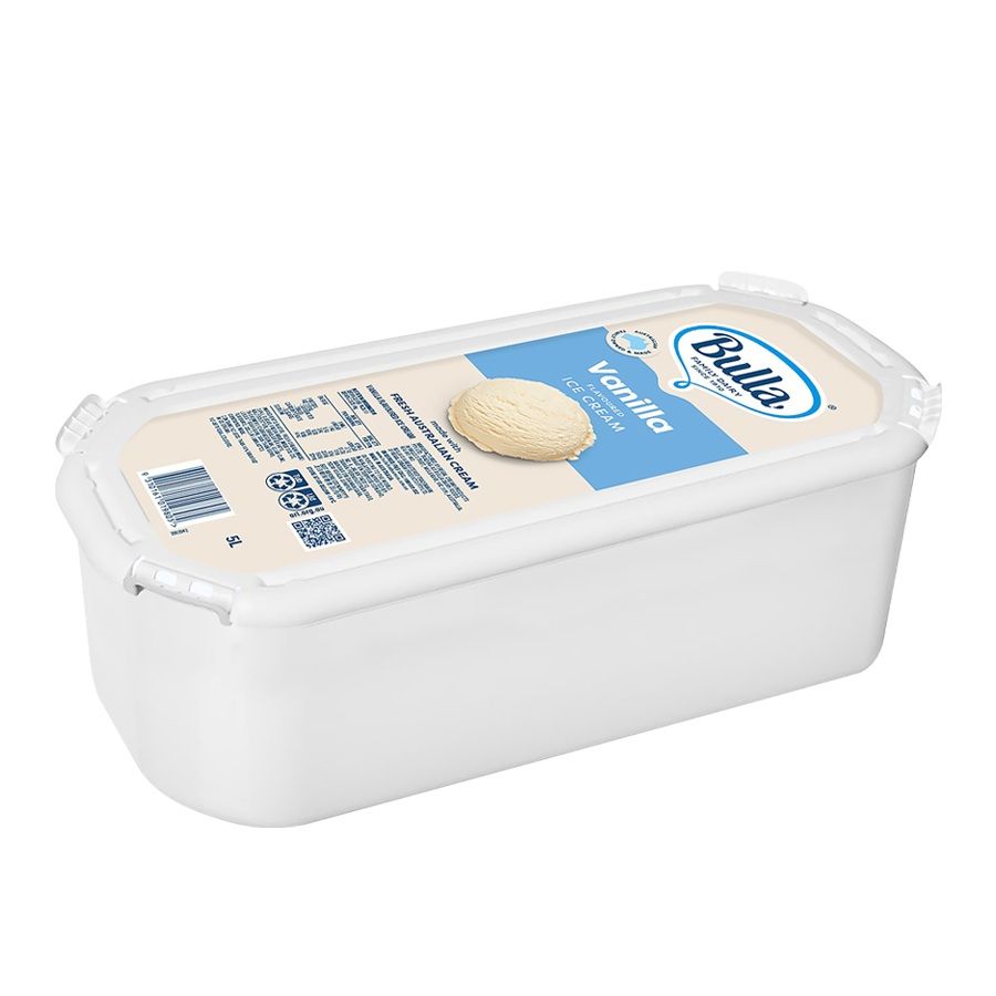 Bulla Vanilla Ice Cream Tray 5L