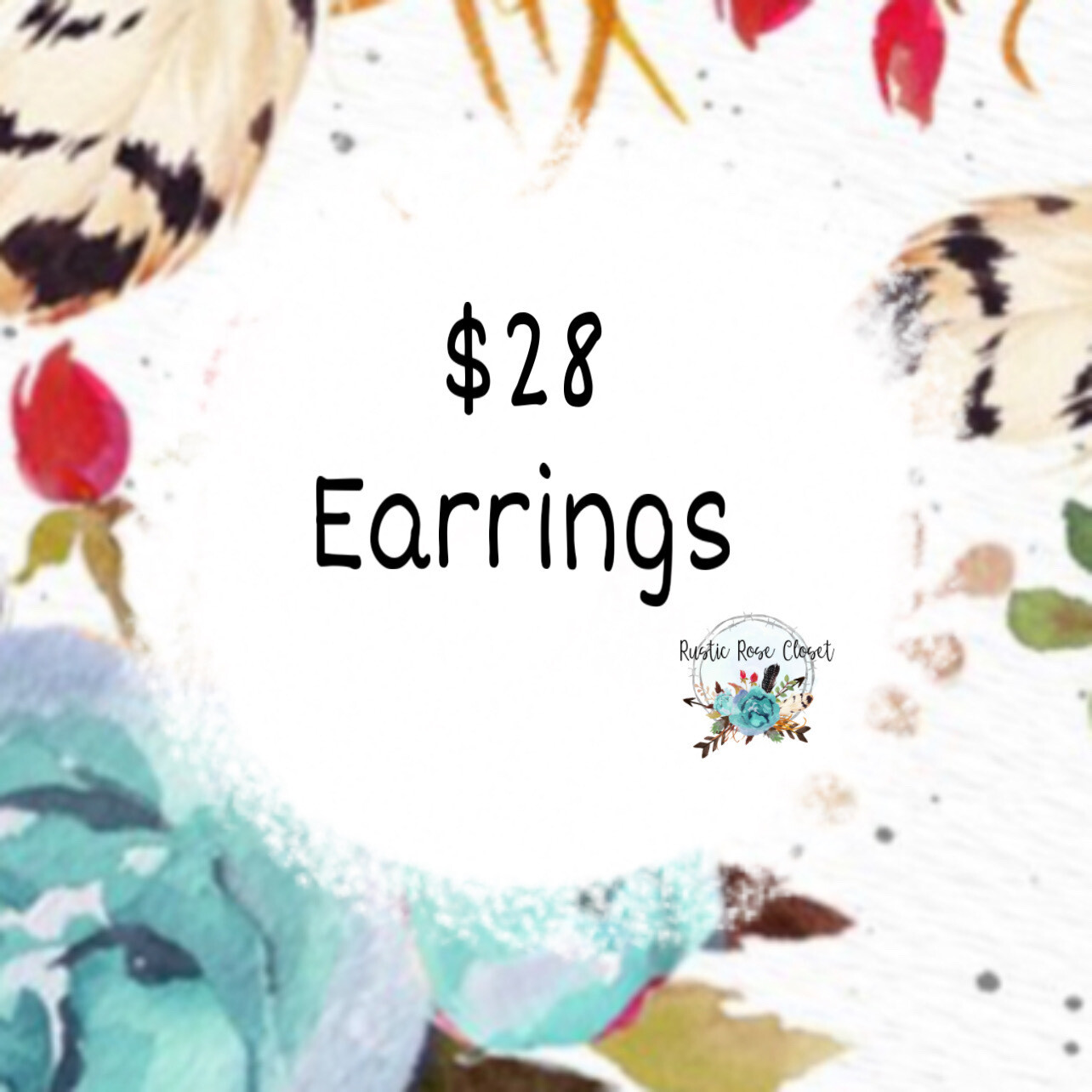 $28 STOCK EARRINGS