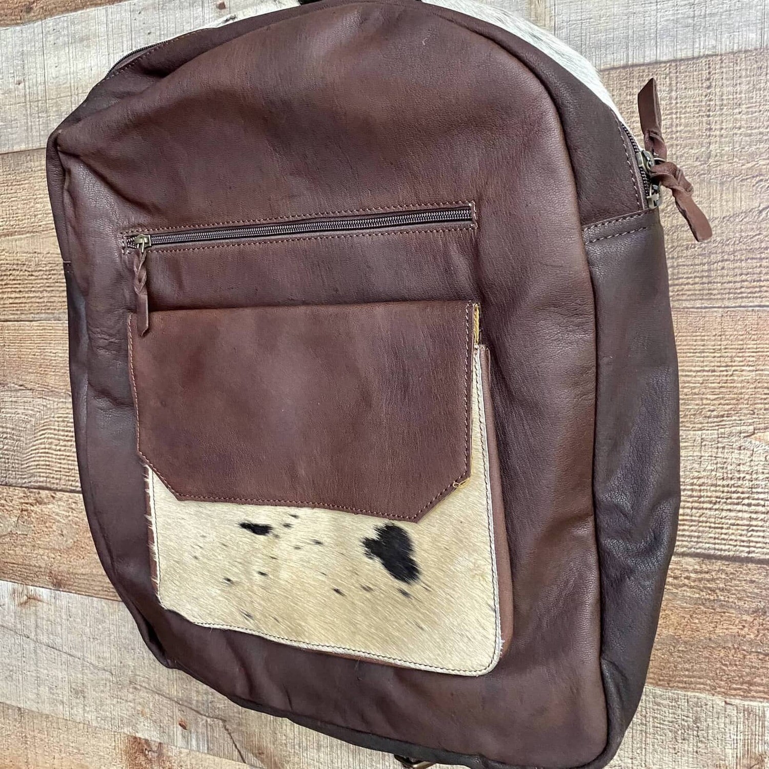 American Darling Leather Cowhide Backpack 