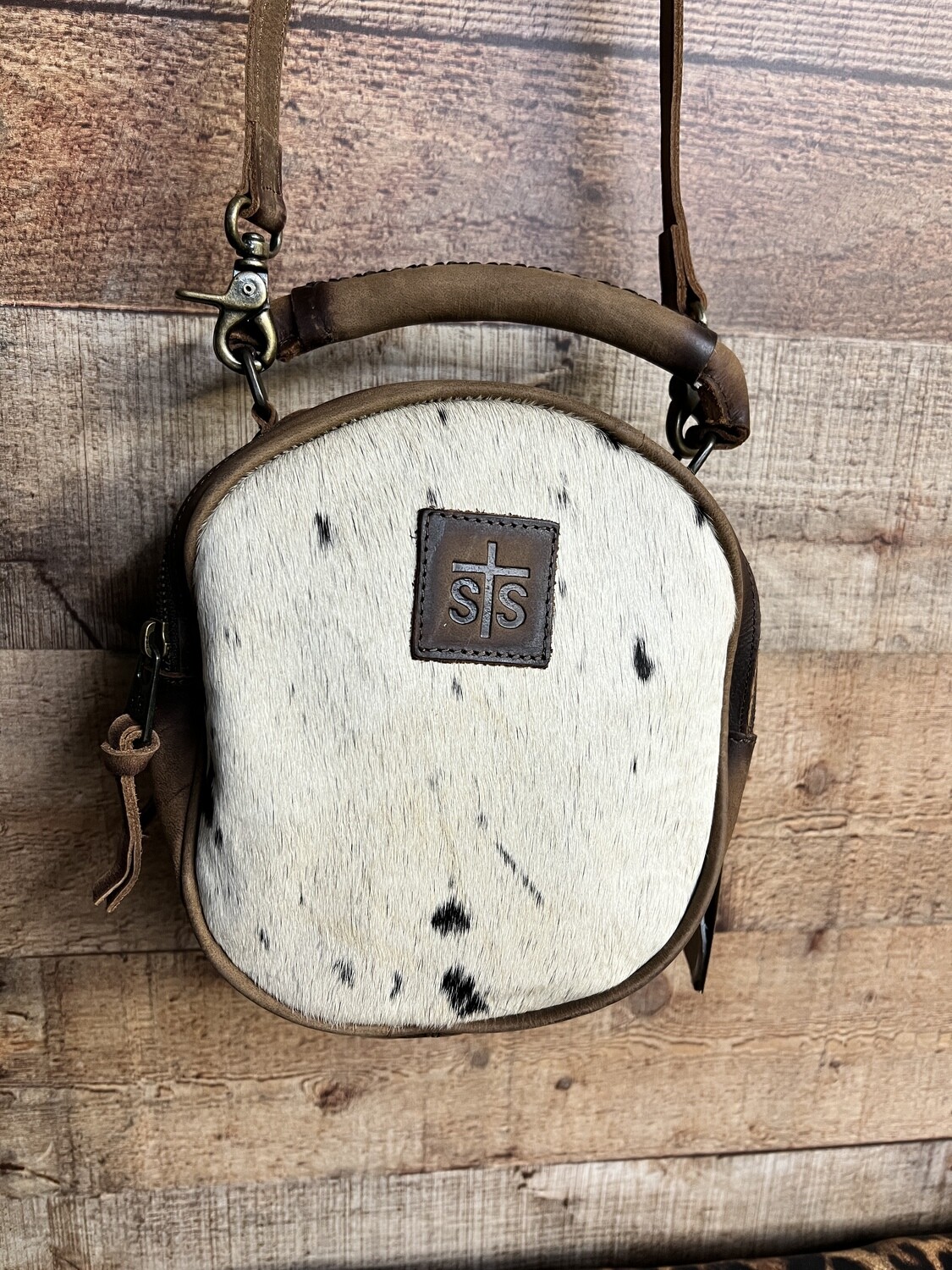 sTs Sage Satchel with Cowhide and Leather 