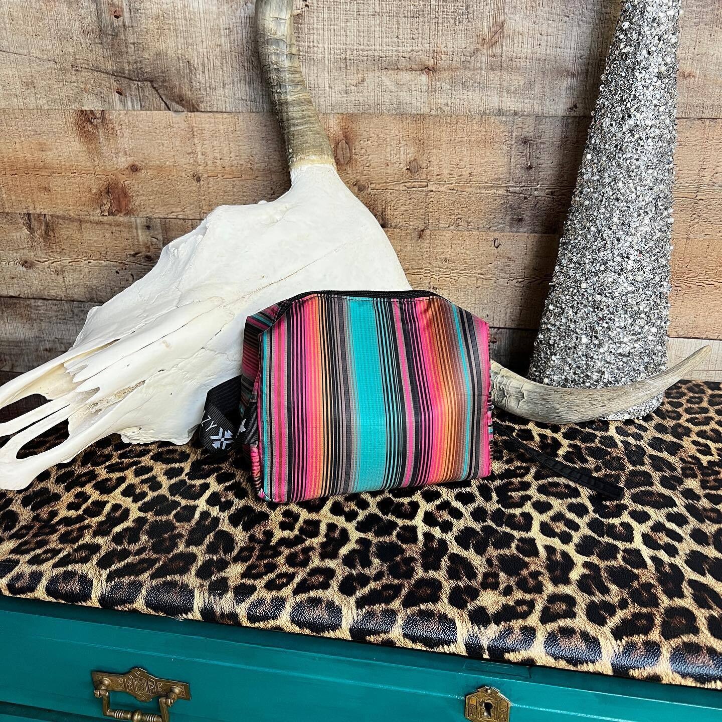 Traveler Bags for Toiletries & Make Up - Dolled Up Serape Pouch