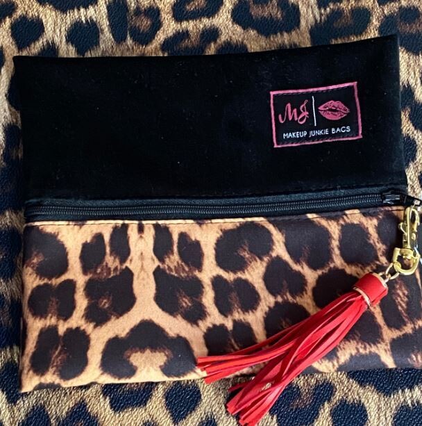 Make Up Junkie Bags Medium - Blk &amp; Leo