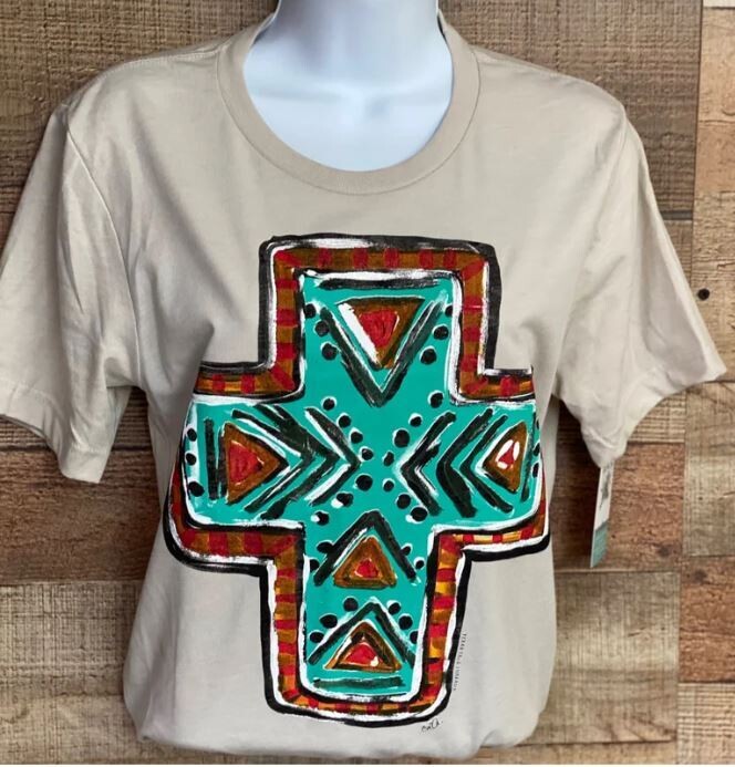 Aztec Cross Graphic Tee - XL