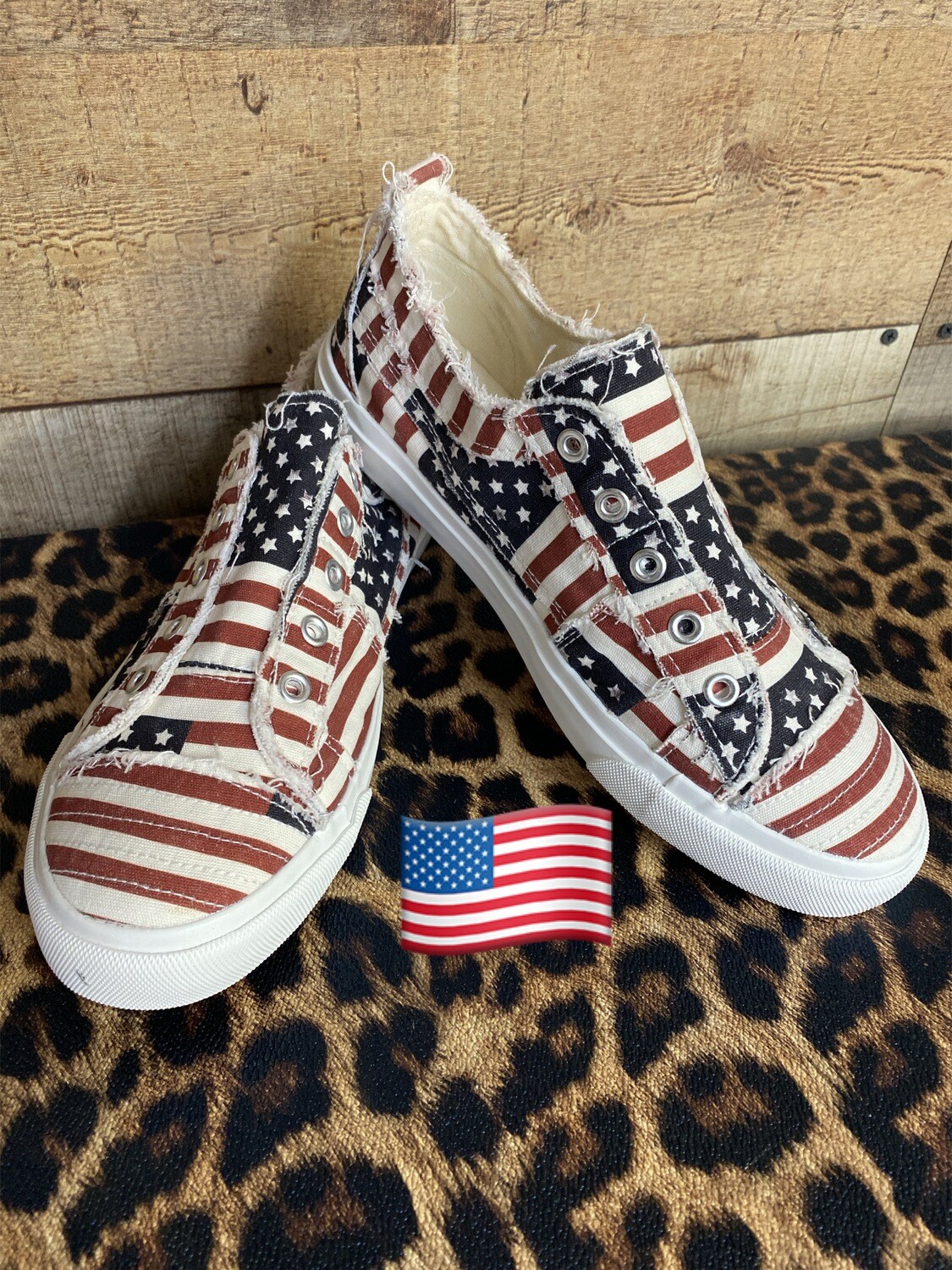 Corkys Babalu Patriot Sneakers with Flags - 9