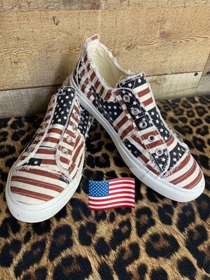 Corkys Babalu Patriot Sneakers with Flags - 10
