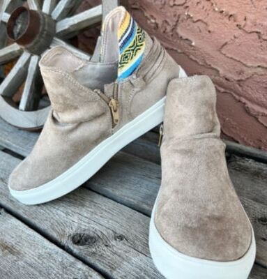 Whisper Slip on Taupe Hi Tops by Very G - 8.5