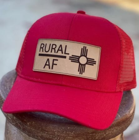Rural AF Zia Red Ponytail Hat - Regular