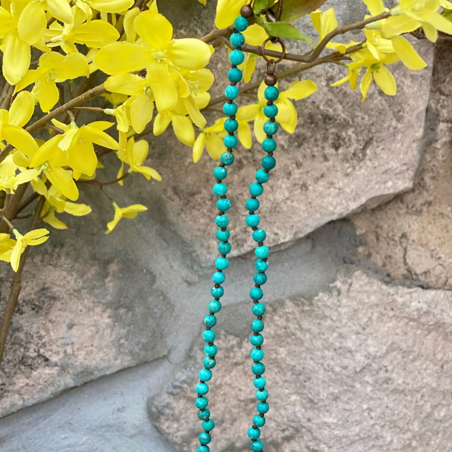 Turquoise Bead Necklace - Regular