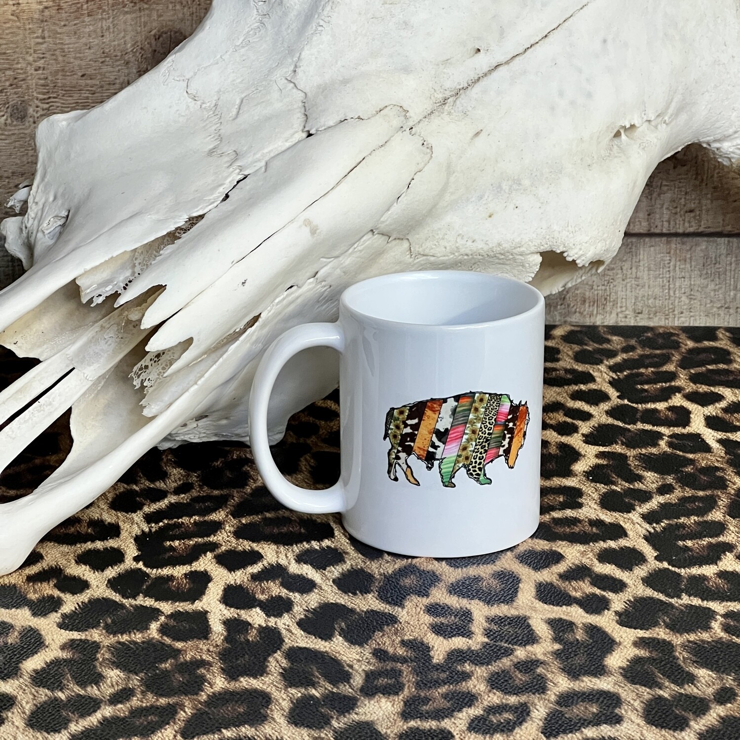 Coffee Mugs - Patchwork Bison