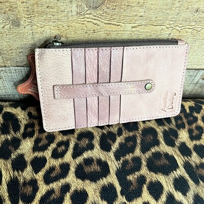 Mauve Leather American Darling Slot Wallet