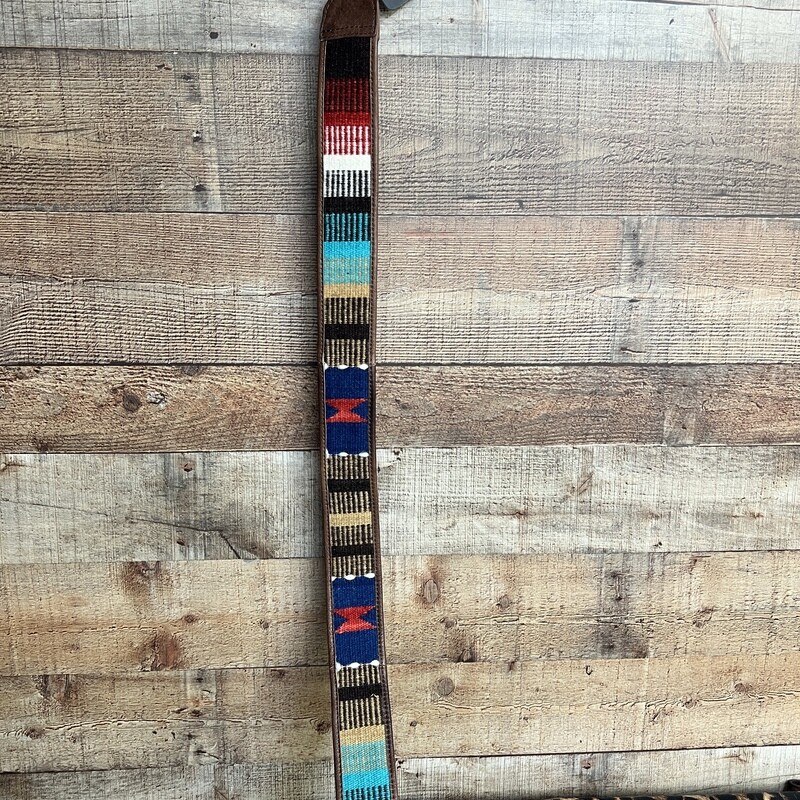 Navy Red Saddle Blanket Aztec Purse Strap 