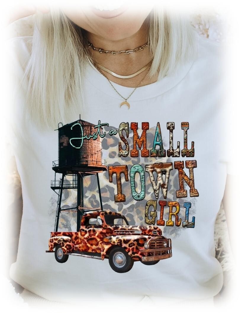 Small Town Girl Truck Tee -L