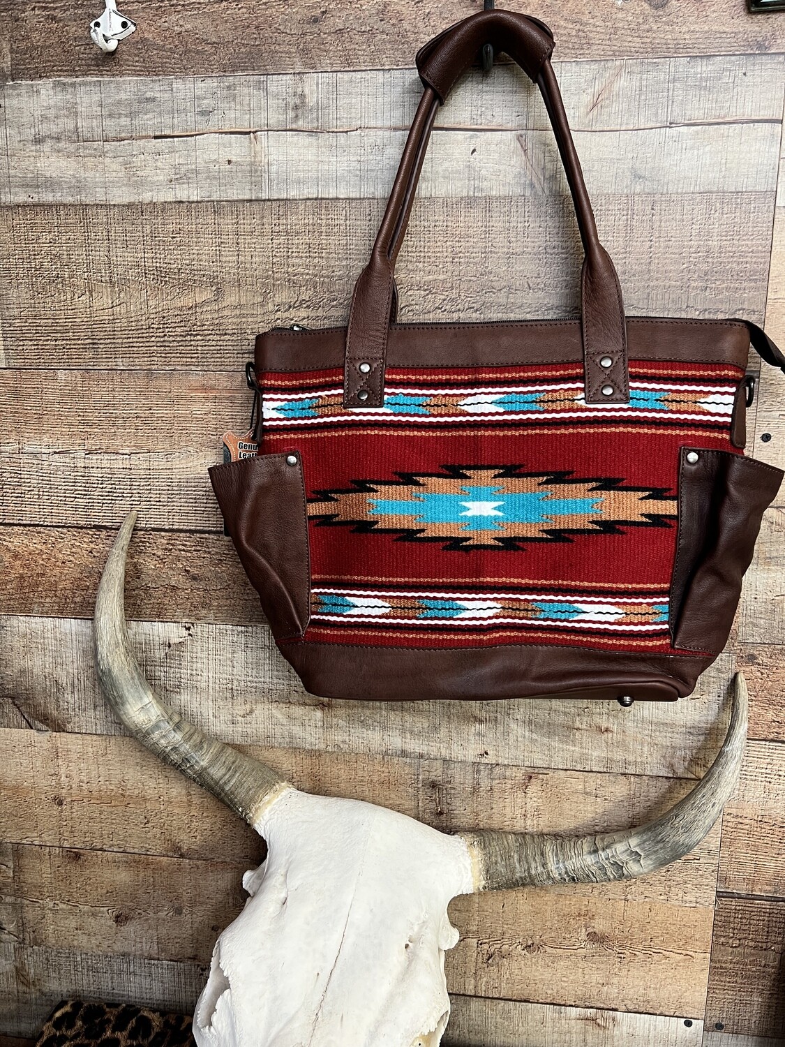 American Darling Red Aztec Saddle Blanket Bag