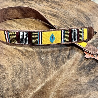 Mustard Saddle Blanket Aztec Purse Strap 