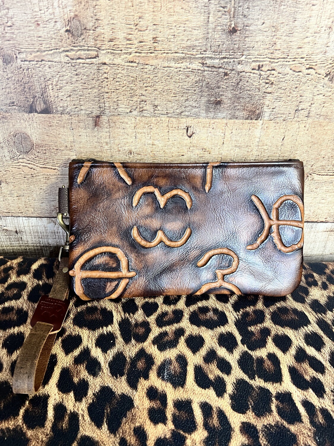 Wristlet Clutch Branded 