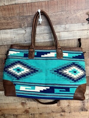 Turquoise Aztec Saddle Blanket American Darling Travel Bag ADBG833A