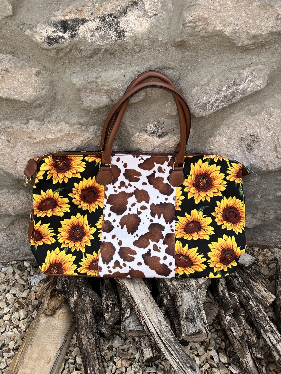Sunflower Duffle Bag with Fringe - Regular