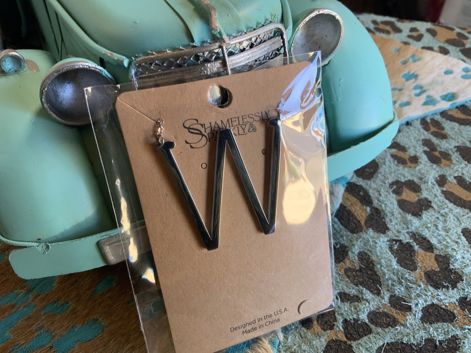 W Initial Silver Plated Necklace