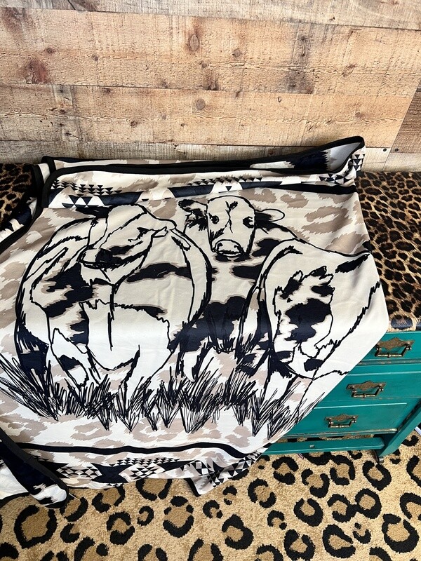 Cow Blanket Two Sided