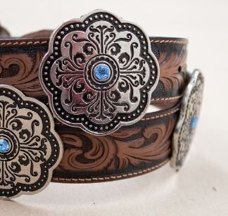 Leather Concho Belt 