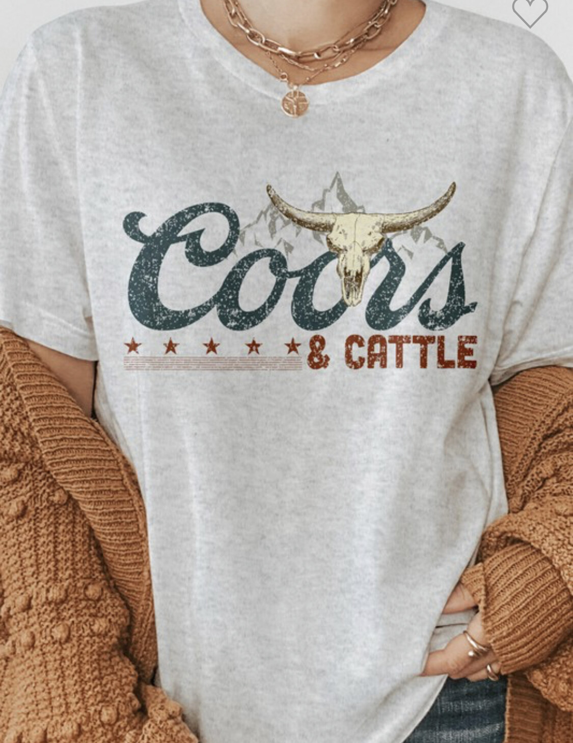 Coors & Cattle Ash Tee