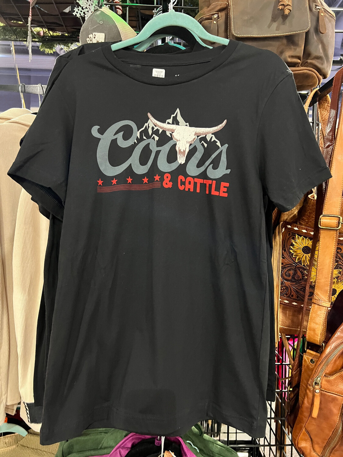 Coors & Cattle Tee Black