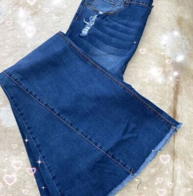 Mid Wash Bell Bottom Jeans 