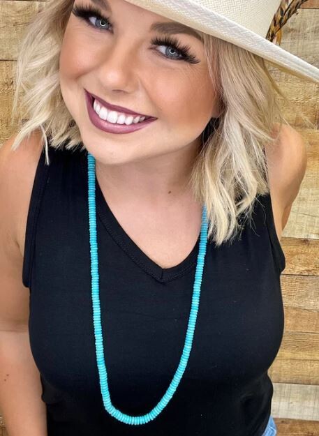 Fashion Fort Worth Long Turquoise Necklace