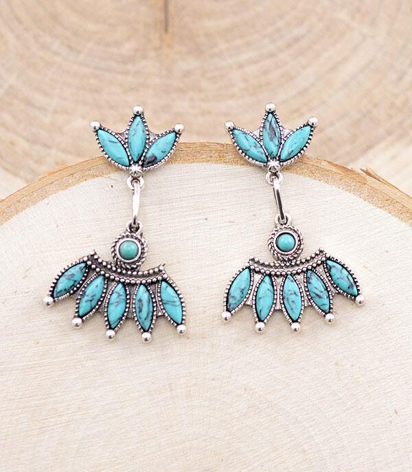 Turquoise Statement Earrings 