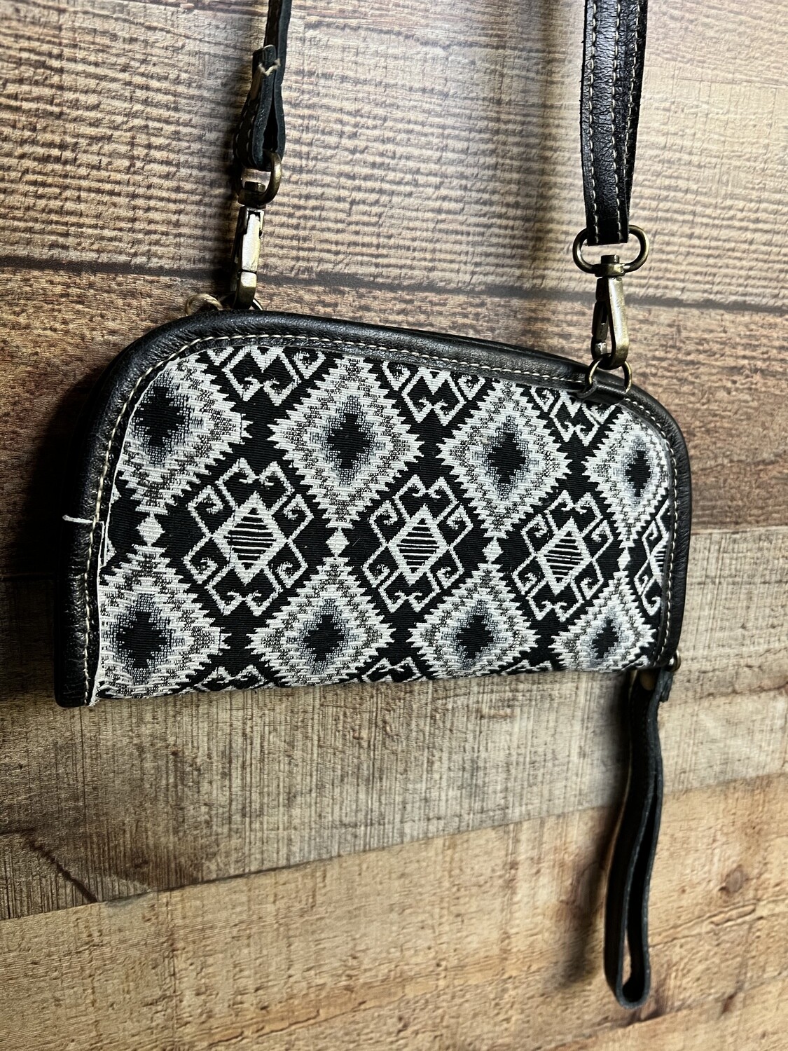 Aztec Design Upcycled Canvas Bag