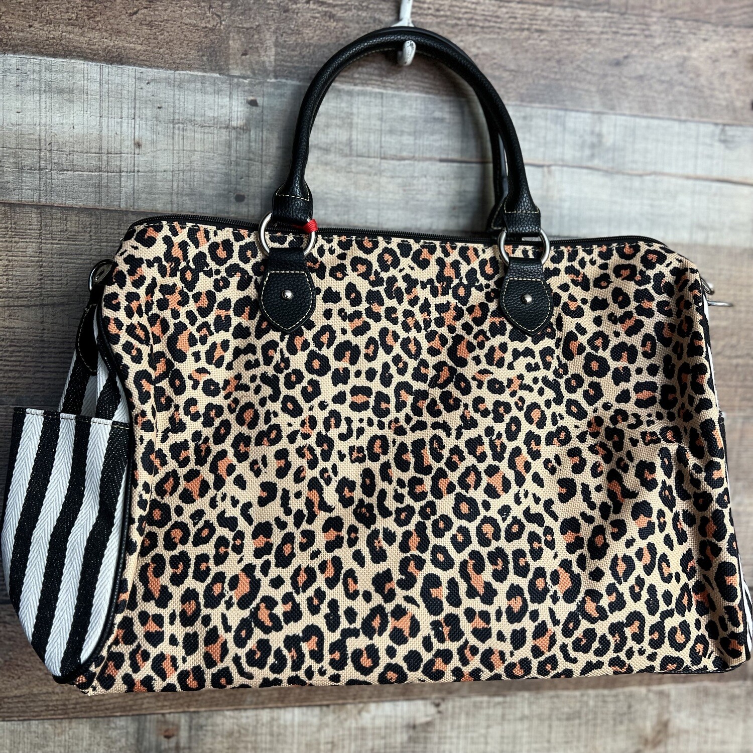 Leopard Canvas Weekender Bag