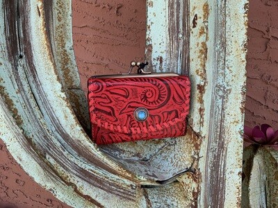 Red Coin Purse Wallet