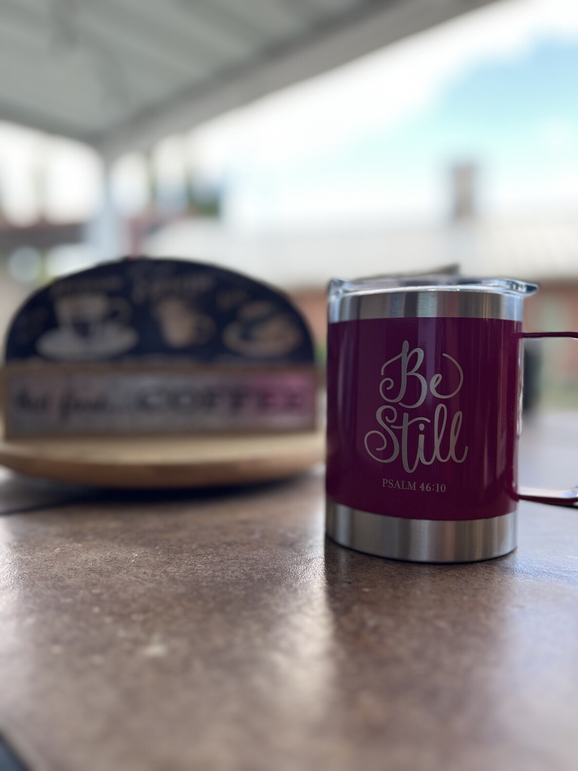 Be Still Pink Stainless Steel Mug