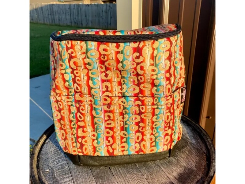 Insulated Cooler Backpacks - SERAPE/GOLD CHEETAH