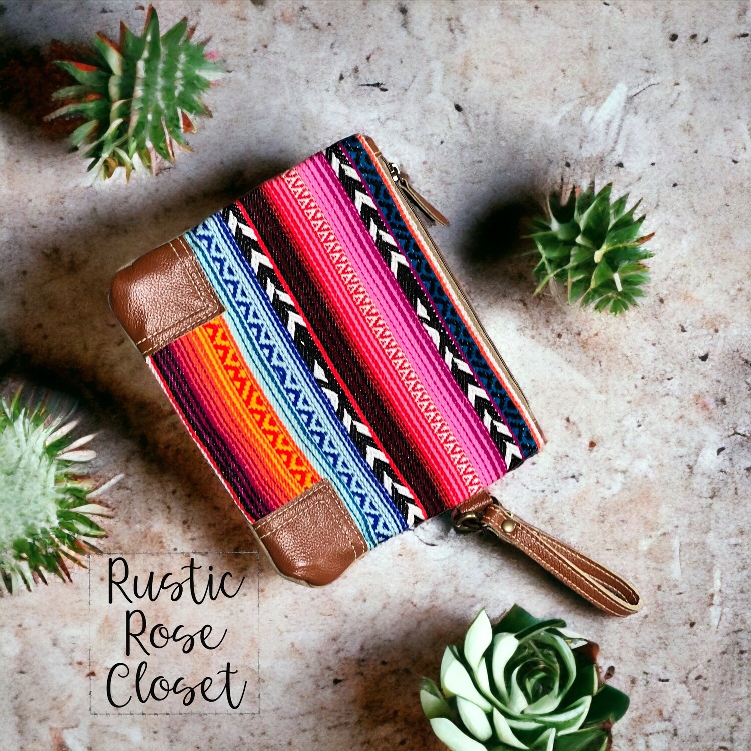 Serape Pouch Wristlet