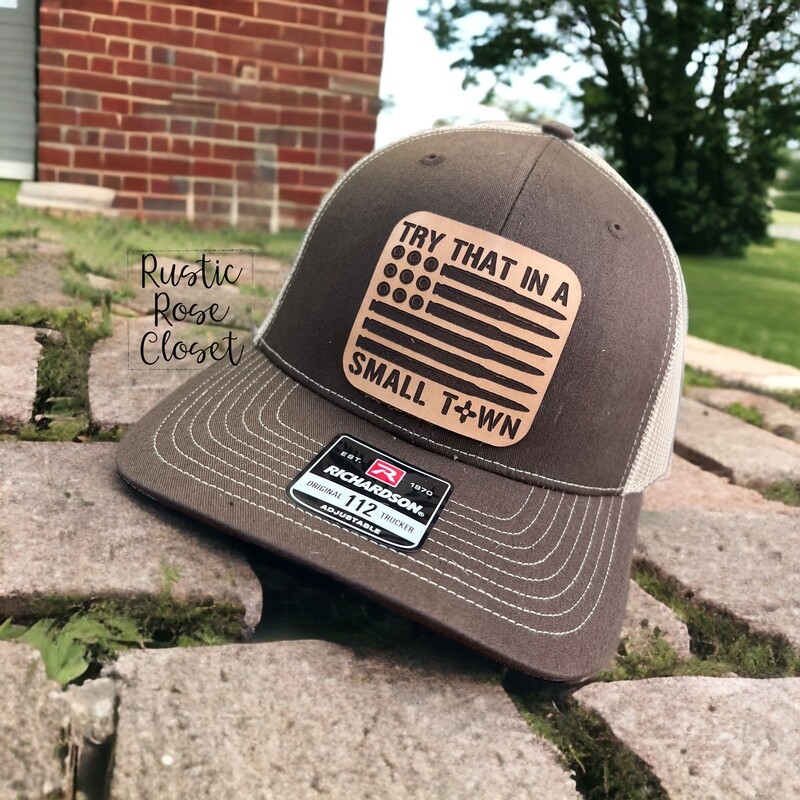 Try That In A Small Town Coffee/Khaki Hat 