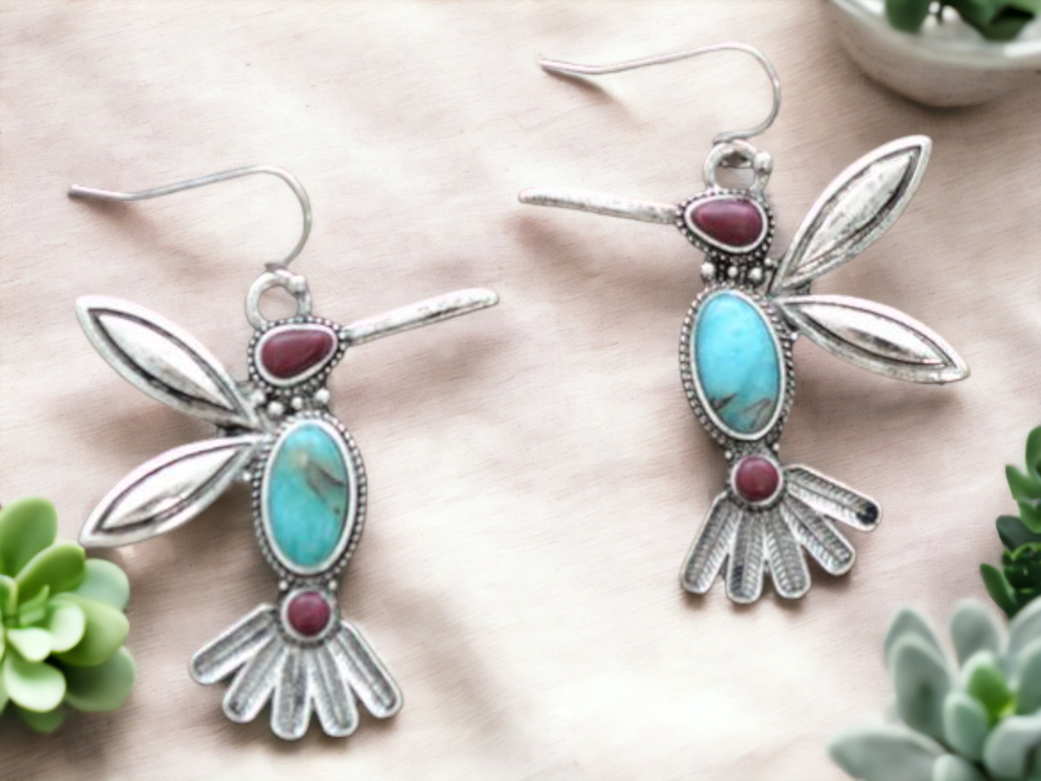 Hummingbird Dangle Earrings