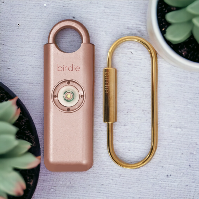 She&#39;s Birdie Personal Safety Alarm - Single / Metallic Rose Gold