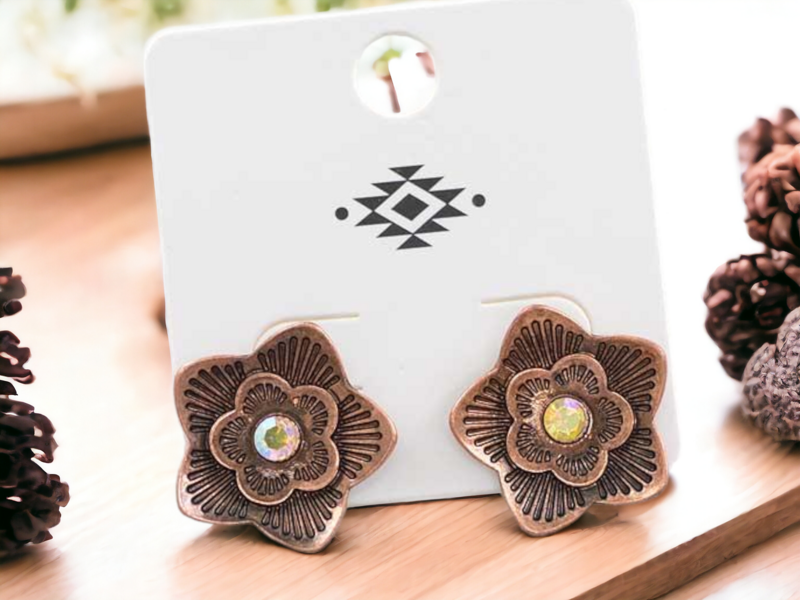 Flower Post Earrings