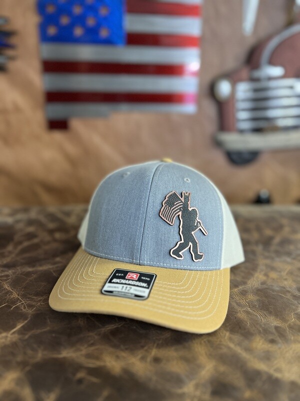 Gray/Mustard/Cream Sasquatch Flag Copper Patch Richardson 112 