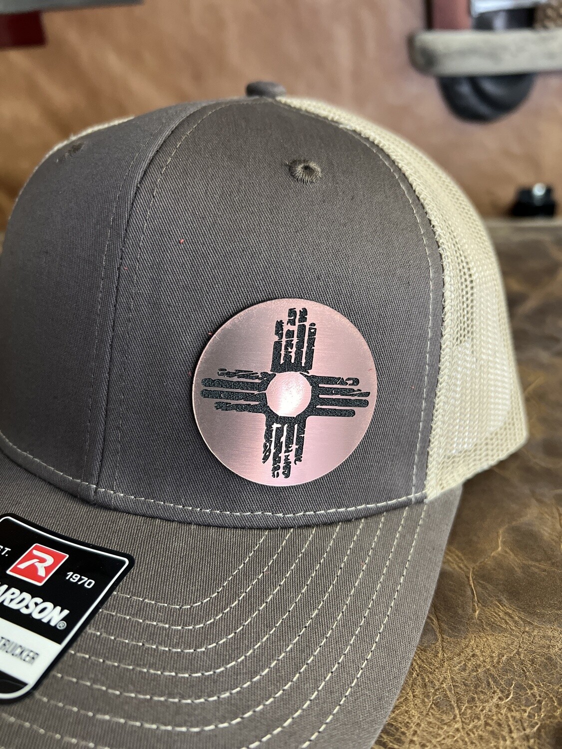 Coffee/Khaki Side Copper Rustic Zia Patch Richardson 112 