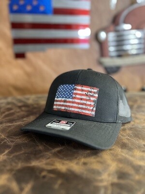 Black/Black USA Flag Richardson 112 Hat