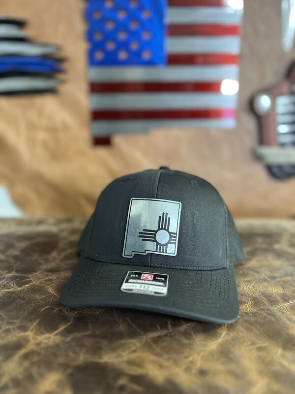 Black/Black Zia Silver NM Shape Patch Richardson 112 Hat 