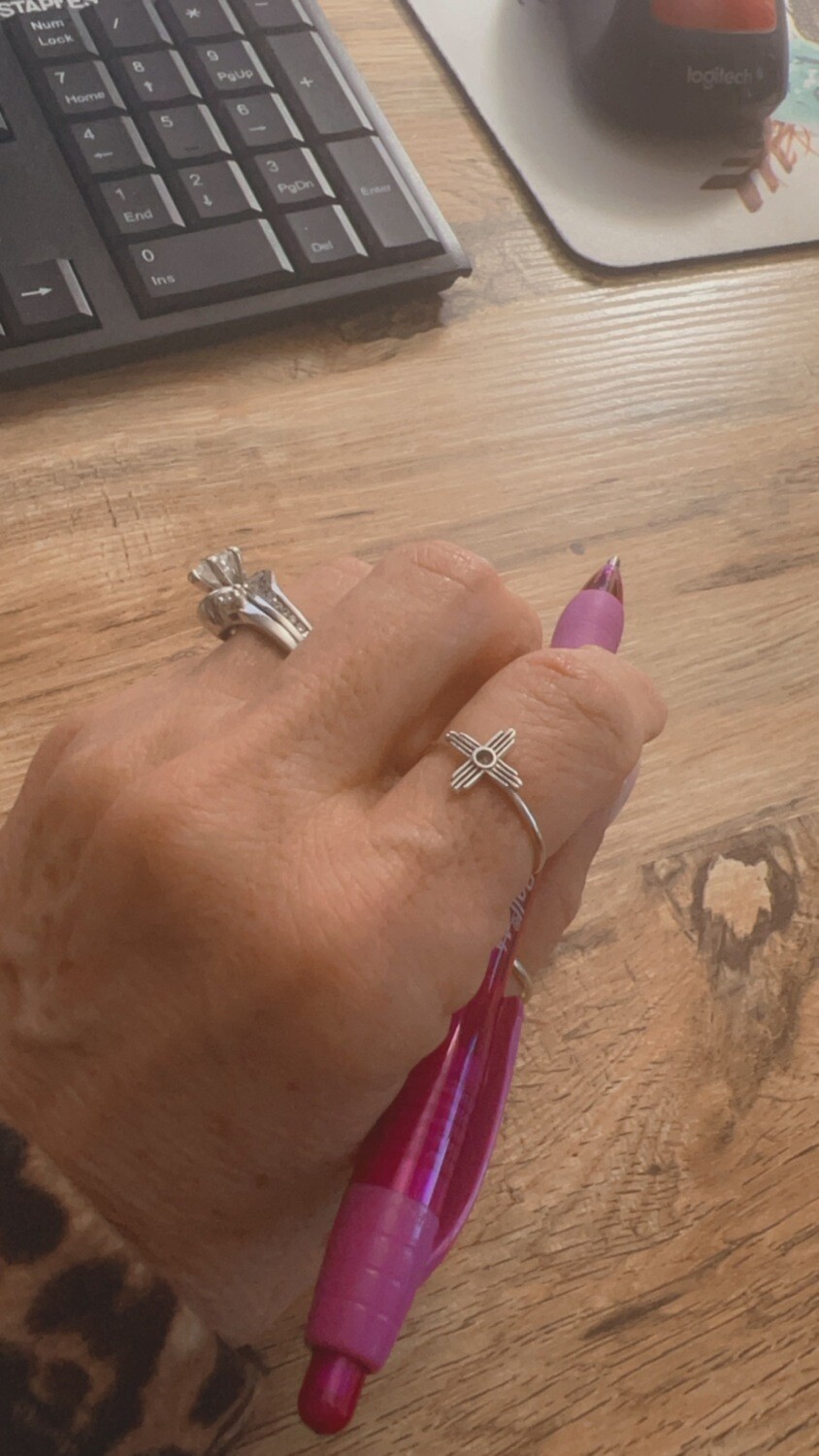 Zia Ring - Sterling Silver - 8