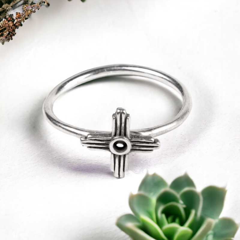 Zia Ring - Authentic Sterling Silver - 5