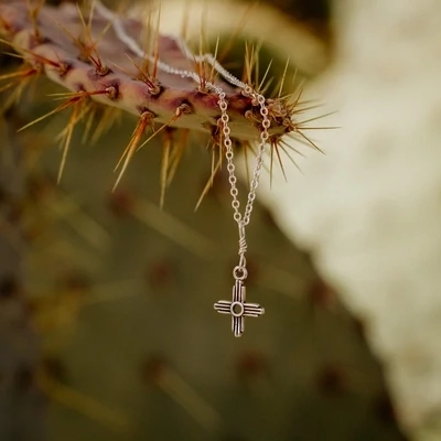 Tiny Zia Charm Necklace - 18 inch