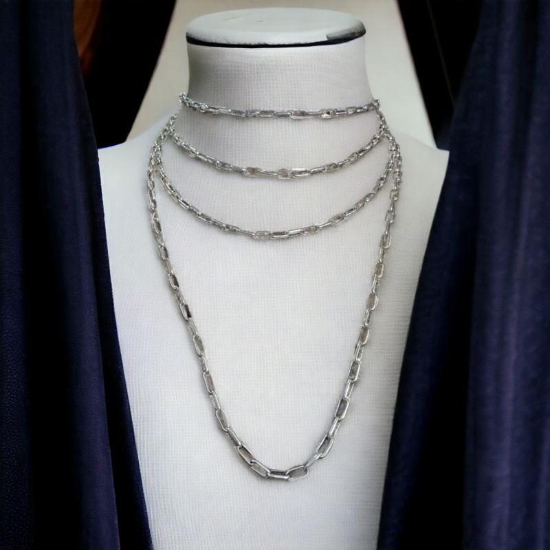 Paperclip Layered Necklace