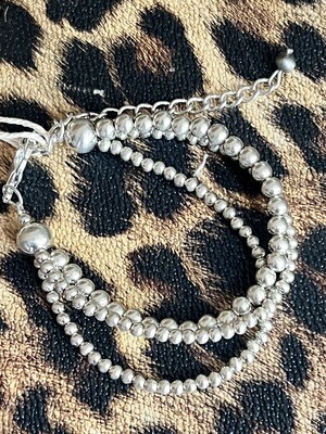 Silver Navajo Pearl Bracelet