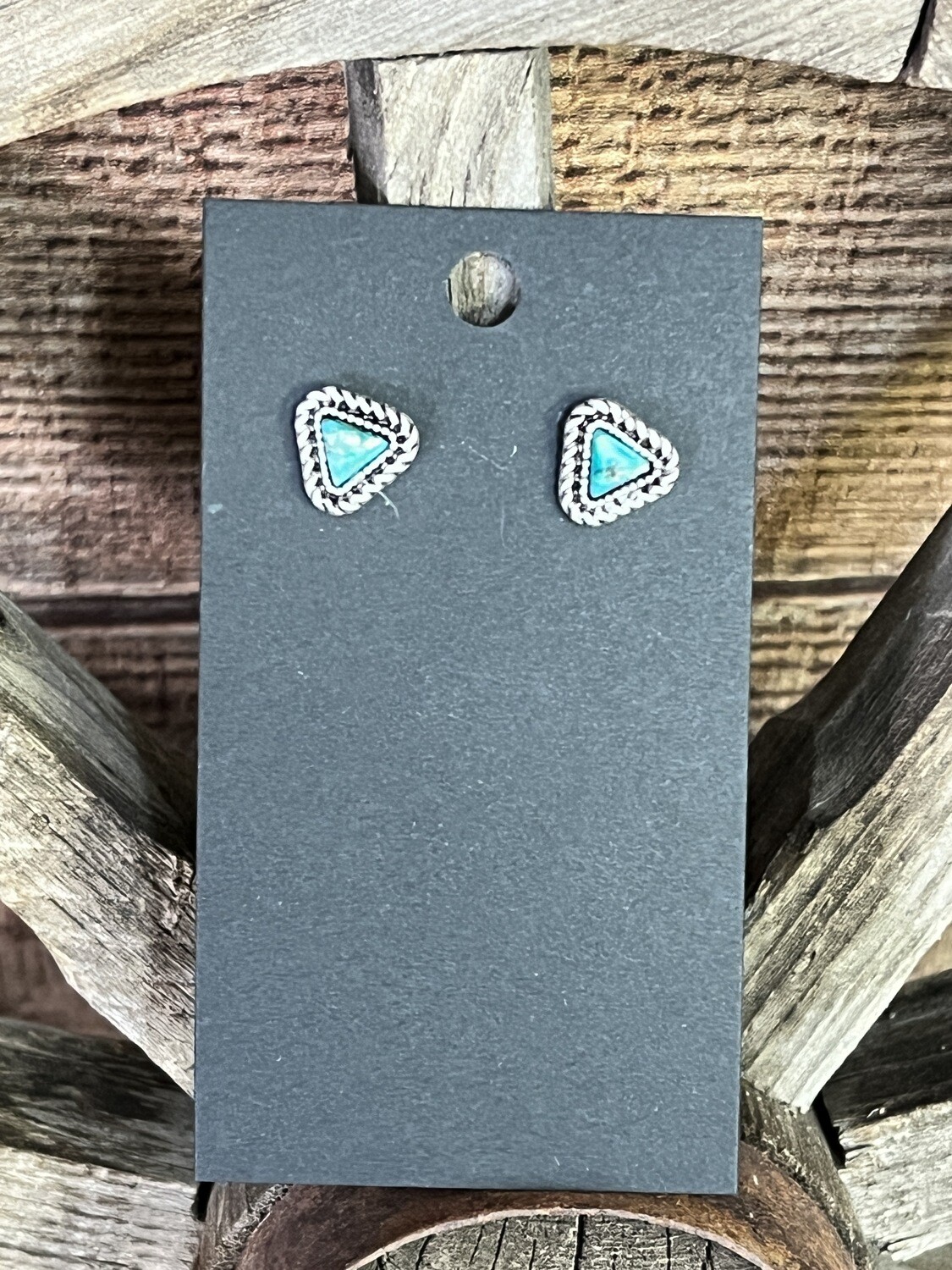 Turquoise Gemstone Stud Earrings 