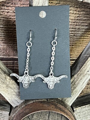 Longhorn Dangle Earrings